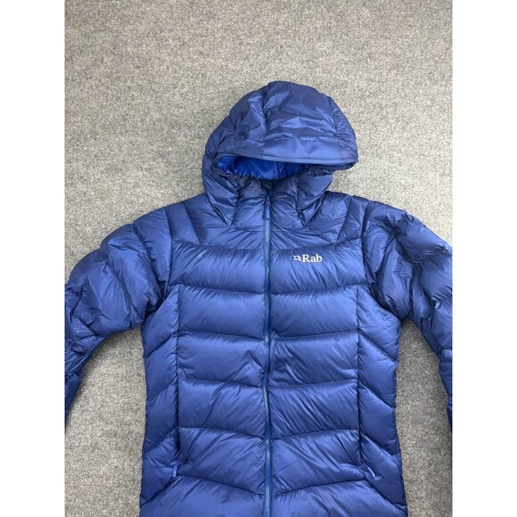 Rab Neutrino Pro Jacket Women's Medium Blue Down Filled Full Zip Hooded